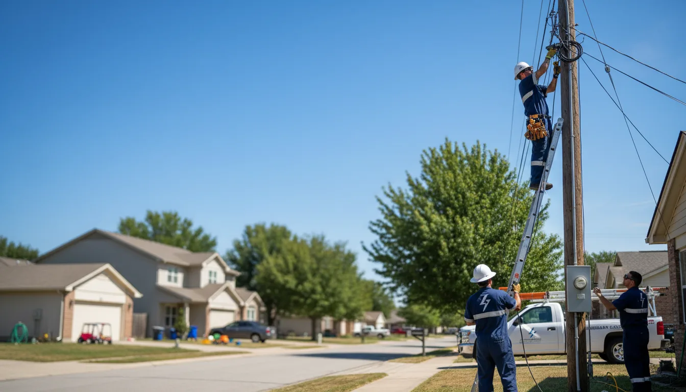 Residential electrician providing installation services in Richmond Dale, OH